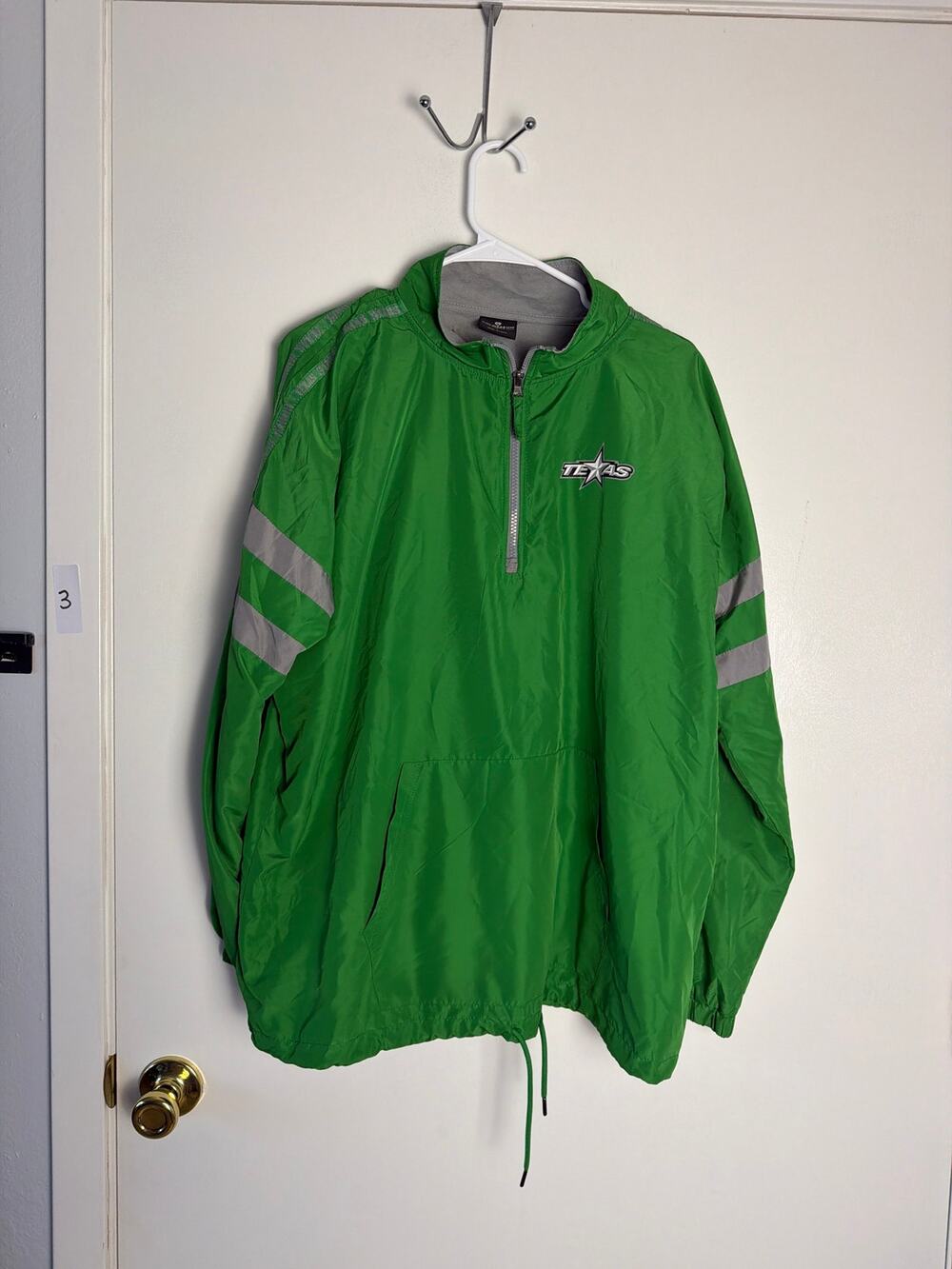 Colosseum Athletics Dallas Stars Half-Zip Windbreaker Pullover Jacket (Large)